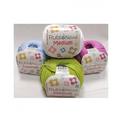 Rubí natural medium 50 g. (VHA06) algodón 100%