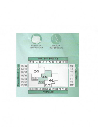 Panty reductor 15den de MIMI - varios colores