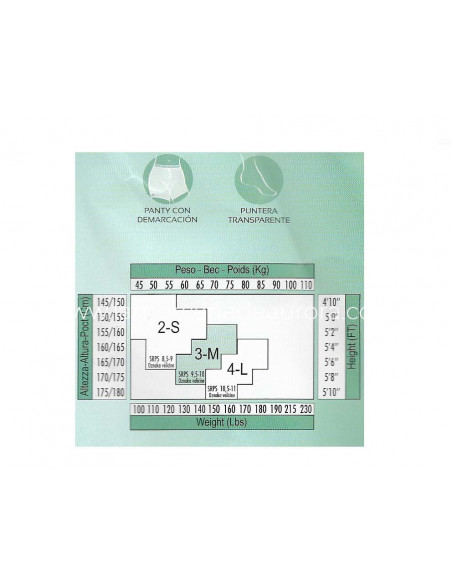 Panty reductor 15den de MIMI - varios colores