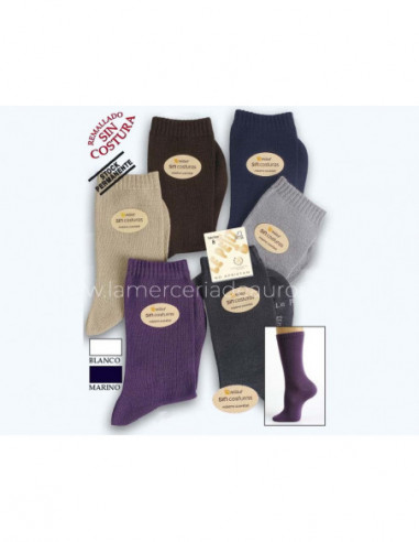 Calcetín junior liso modal sin costuras 330 de...