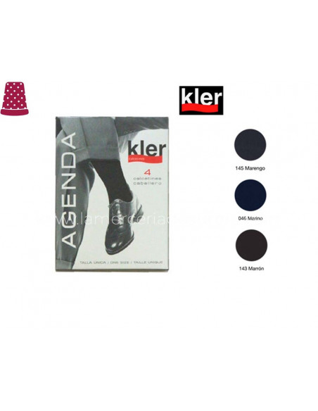 Calcetín ejecutivo alto (pack 2 pares) 6030 de Kler - varios colores