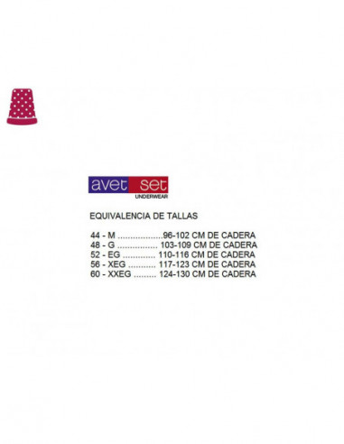 Braga faja moldeadora efecto tanga 36952 de Avet