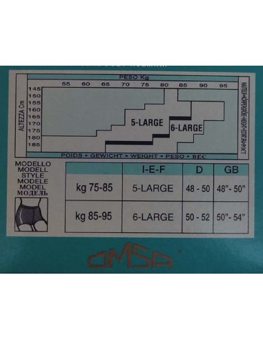 Panty espuma velato Green Large 091 de Omsa -...