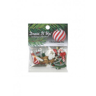 Botones decorativos Christmas Eve (7 uds) de Dress it up 2