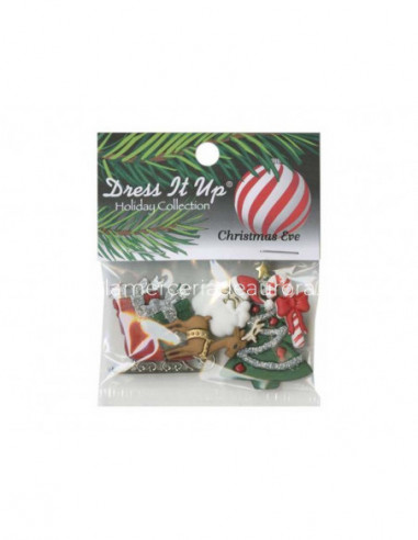 Botones decorativos Christmas Eve (7 uds) de...