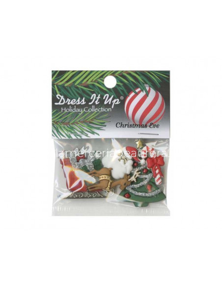 Botones decorativos Christmas Eve (7 uds) de Dress it up