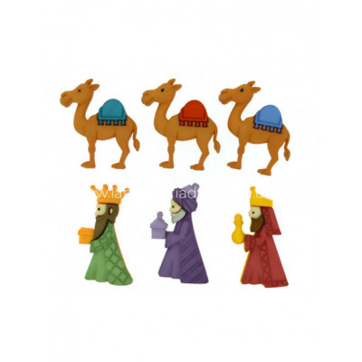 Botones decorativos We Three Kings (6 piezas) de Dress it up