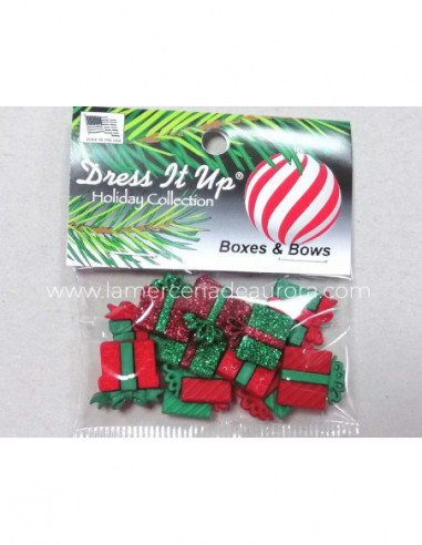 Botones decorativos Boxes & Bows (12 piezas) de...