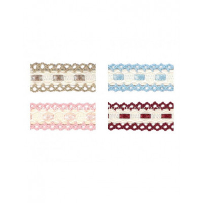 Entredós pasacintas con piquillo (ancho 2,cm) - varios... 2