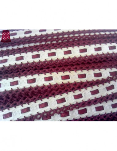 Entredós pasacintas con piquillo (ancho 2,cm) -...