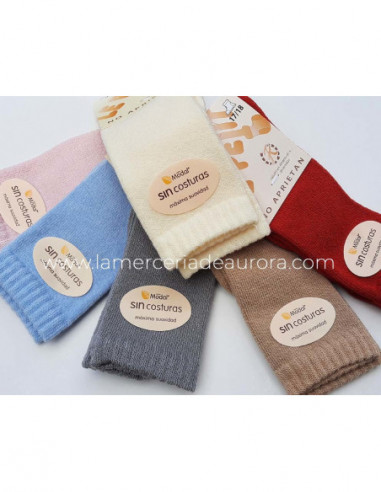 Calcetín infantil alto liso 451 de Lepetit -...