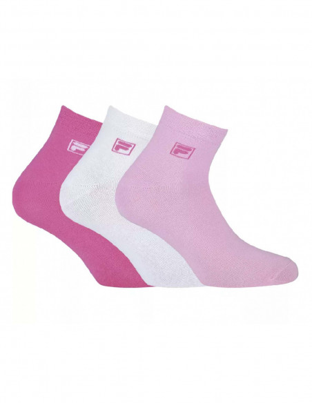 Calcetines deporte tobilleros Pink (pack 3 pares) F9303 de Fila
