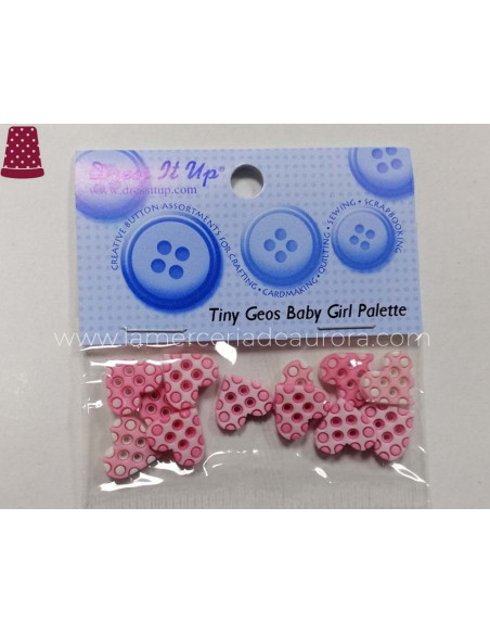 Botones Baby Girl Palette (12 piezas) de Dress It Up