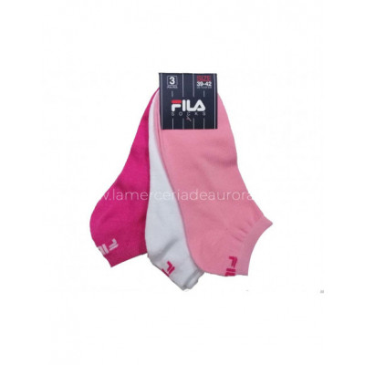 Calcetines deporte invisibles Pink (pack 3 pares) F9100 de Fila 2
