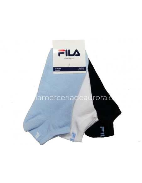 Calcetines deporte invisibles Sky (pack 3 pares) F9100 de Fila