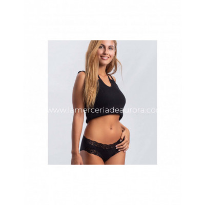 Braga bikini algodón con encaje 1275 de Don Algodón -... 2