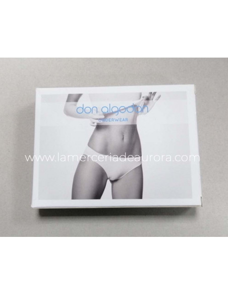 Braga bikini algodón con encaje 1275 de Don Algodón - varios colores