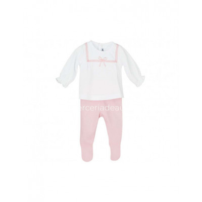 Conjunto bebé jubón+polaina entretiempo Creta de Calamaro