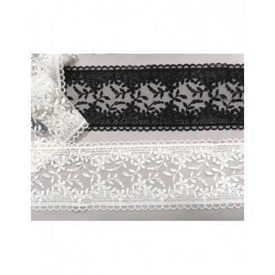 Entredós de tul bordado (ancho 8,5 cms) Delia - varios...