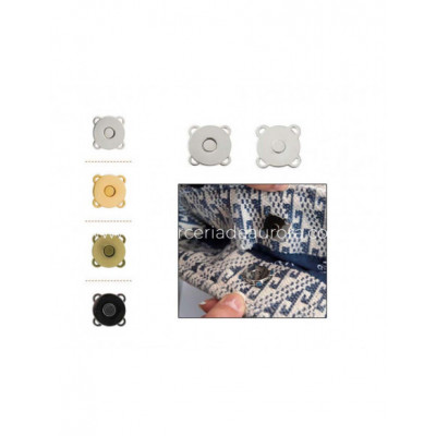 Cierre bolso imán para coser - varios colores