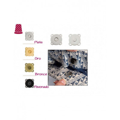 Cierre bolso imán para coser - varios colores 2