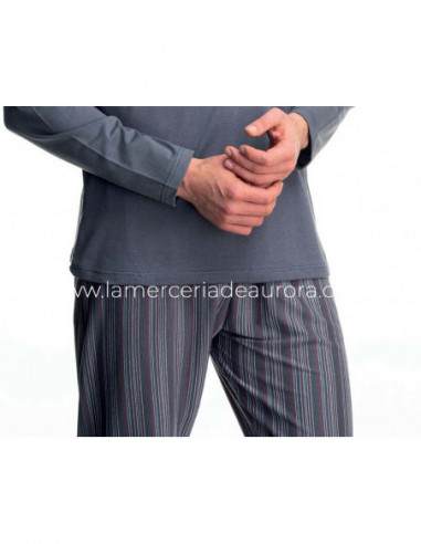 Pijama hombre largo entretiempo 7387 de Asman
