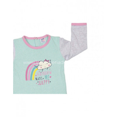 Pelele bebé niña entretiempo Rainbow de Yatsi 2