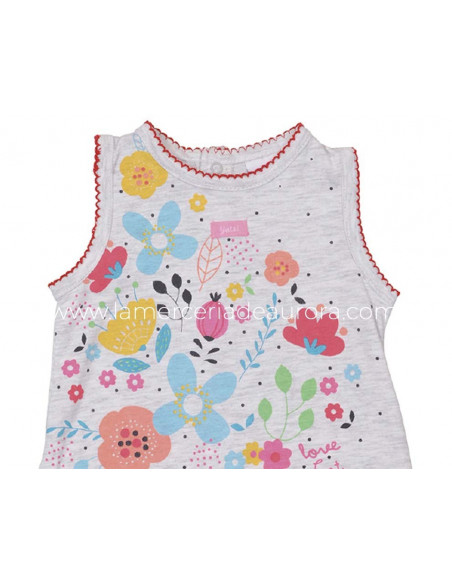 Pelele bebé corto niña verano Love Cat de Yatsi