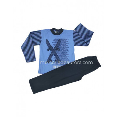 Pijama largo niño invierno 7588 de Asman