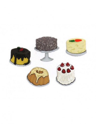 Botones Let Them Eat Cake (5 piezas) de Dress...