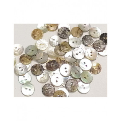 Botones de nácar natural - varias medidas