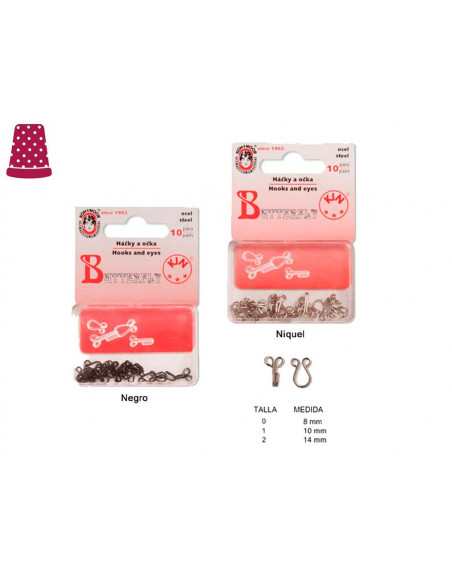 Corchete metal (caja 10 uds) de Koh-I-Noor - varios colores