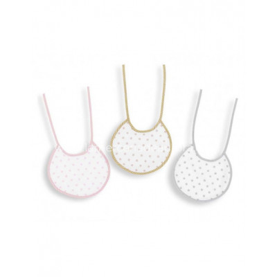 Babero redondo recién nacido Estrellas de Interbaby -...