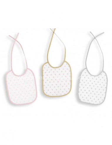 Babero Estrellas de Interbaby - varios colores