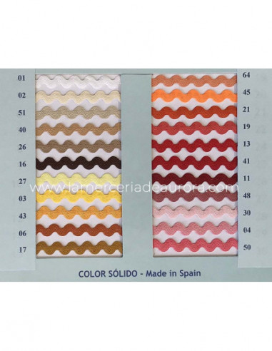 Ondulina (piquillo) 8mm de Rincotex - varios...