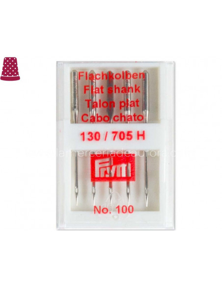 Agujas máquina coser talón plano universal (5 unidades) de Prym - varias medidas