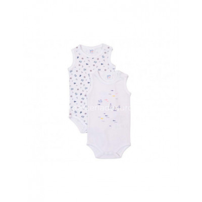 Body bebé tirante ancho Velero (2 uds) de Yatsi