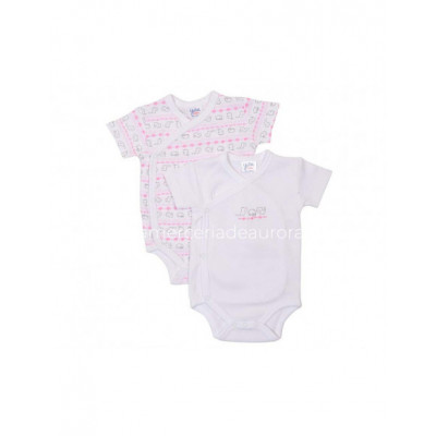 Body bebé manga corta Animalitos (2 uds) de Yatsi