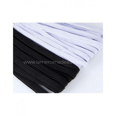 Trenza goma elástica (rollo 100 metros) - varios colores