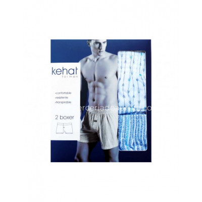 Bóxer punto abierto estampado claro (pack 2 uds) 701 de Kehat 2
