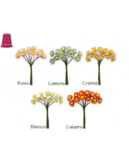 Ramillete margaritas (12 unidades) - varios colores