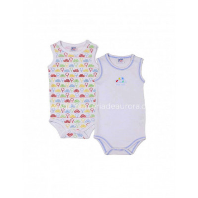 Body bebé tirante ancho Our car (2 uds) de Yatsi