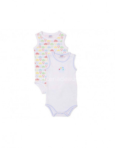 Body bebé tirante ancho Our car (2 uds) de Yatsi