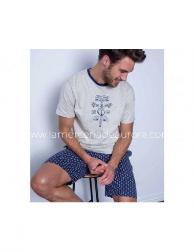 Pijama corto hombre Elegant Sailor de Admas