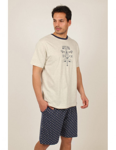 Pijama corto hombre Elegant Sailor de Admas