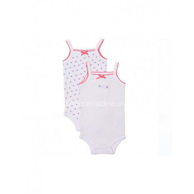 Body bebé tirante fino Lovely flowers (2 uds) de Yatsi