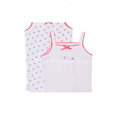 Body bebé tirante fino Lovely flowers (2 uds) de Yatsi 2