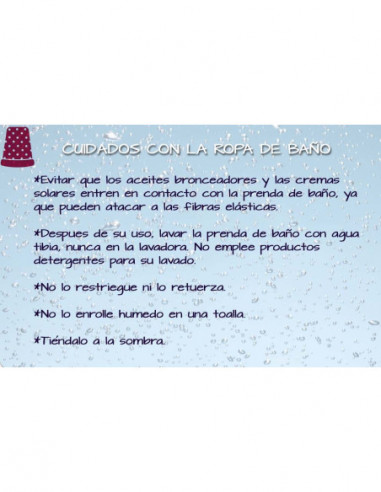 Bikini baño copa B sin aros con relleno Fiji de...