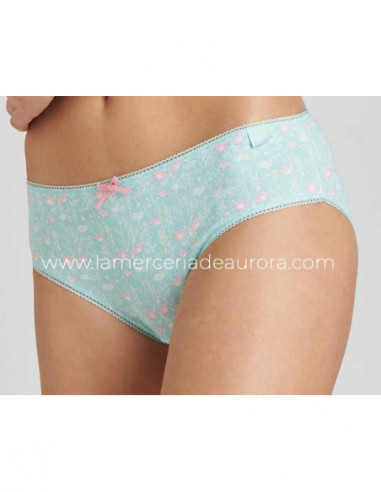 Braga midi algodón Flores y rayas (2 uds) de Kehat