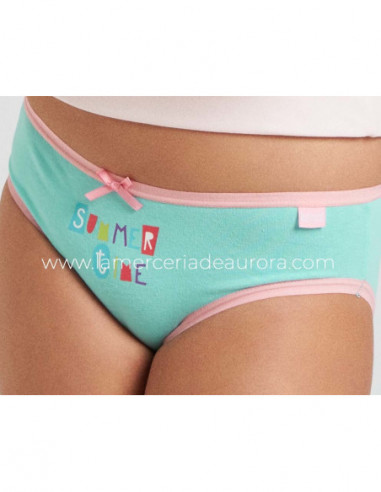 Braguitas algodón niña Summer time (pack 3 uds)...